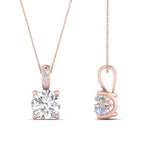 Load image into Gallery viewer, 1-carat-round-cut-diamond-filigree-pendant-in-FDPD86802RO1.0CTANGLE2-NL-RG