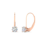Load image into Gallery viewer, 1-carat-round-diamond-lever-back-earrings-in-rose-gold-FDEAR9225RO-1.00CT-NL-RG