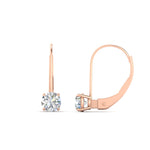 Load image into Gallery viewer, 1-carat-round-diamond-lever-back-earrings-in-rose-gold-FDEAR9225RO-1.00CT-NL-RG