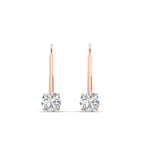 Load image into Gallery viewer, 1-carat-round-diamond-lever-back-earrings-in-rose-gold-FDEAR9225RO-1.00CT-NL-RG