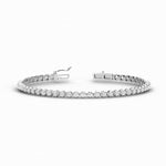 Load image into Gallery viewer, 1-carat-round-diamond-tennis-bracelet-in-white-gold-fdbrc10792hand-1-00-ct-wg