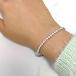 Load image into Gallery viewer, 1-carat-round-diamond-tennis-bracelet-in-white-gold-fdbrc10792hand-1-00-ct-wg