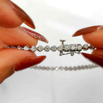 Load image into Gallery viewer, 1-carat-round-diamond-tennis-bracelet-in-white-gold-fdbrc10792hand-1-00-ct-wg