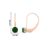 Load image into Gallery viewer, 1-carat-round-emerald-lever-back-earrings-in-rose-gold-FDEAR9225ROGEMGR-1.00CT-NL-RG