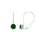 Load image into Gallery viewer, 1-carat-round-emerald-lever-back-earrings-in-white-gold-FDEAR9225ROGEMGR-1.00CT-NL-WG