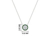 Load image into Gallery viewer, 1-carat-round-halo-emerald-necklace-in-FDPD10984GEMGR-1.00CT-NL-WG-GS