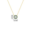 Load image into Gallery viewer, 1-carat-round-halo-emerald-necklace-in-FDPD10984GEMGR-1.00CT-NL-YG-GS