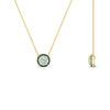 Load image into Gallery viewer, 1-carat-round-halo-emerald-necklace-in-FDPD10984GEMGR-1.00CT-NL-YG-GS