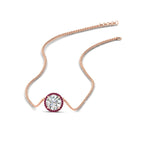 Load image into Gallery viewer, 1-carat-round-halo-pink-sapphire-necklace-in-FDPD10984GSADRPI-1.00CT-NL-RG-GS