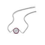 Load image into Gallery viewer, 1-carat-round-halo-pink-sapphire-necklace-in-FDPD10984GSADRPI-1.00CT-NL-WG-GS