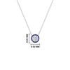 Load image into Gallery viewer, 1-carat-round-halo-sapphire-necklace-in-FDPD10984GSABL-1.00CT-NL-WG-GS