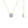Load image into Gallery viewer, 1-carat-round-halo-sapphire-necklace-in-FDPD10984GSABL-1.00CT-NL-YG-GS
