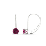 Load image into Gallery viewer, 1-carat-round-pink-sapphire-lever-back-earrings-in-white-gold-FDEAR9225ROGSADRPI-1.00CT-NL-WG