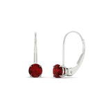 Load image into Gallery viewer, 1-carat-round-ruby-lever-back-earrings-in-white-gold-FDEAR9225ROGRUDR-1.00CT-NL-WG