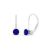 Load image into Gallery viewer, 1-carat-round-sapphire-lever-back-earrings-in-white-gold-FDEAR9225ROGSABL-1.00CT-NL-WG