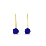 Load image into Gallery viewer, 1-carat-round-sapphire-lever-back-earrings-in-yellow-gold-FDEAR9225ROGSABL-1.00CT-NL-YG