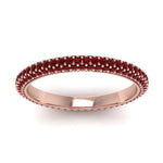 Load image into Gallery viewer, 1-carat-ruby-micro-pave-eternity-band-in-rose-gold-FD-EWB9202GRUDR-NL-RG-GS