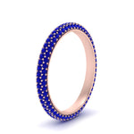 Load image into Gallery viewer, 1-carat-sapphire-micro-pave-eternity-band-in-rose-gold-FD-EWB9202GSABL-NL-RG-GS