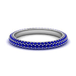 Load image into Gallery viewer, 1-carat-sapphire-micro-pave-eternity-band-in-white-gold-FD-EWB9202GSABL-NL-WG-GS