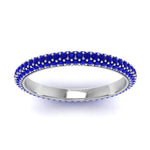 Load image into Gallery viewer, 1-carat-sapphire-micro-pave-eternity-band-in-white-gold-FD-EWB9202GSABL-NL-WG-GS