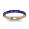 Load image into Gallery viewer, 1-carat-sapphire-micro-pave-eternity-band-in-yellow-gold-FD-EWB9202GSABL-NL-YG-GS