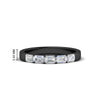 Load image into Gallery viewer, 1-carat-sideways-emerald-cut-wedding-band-in-black-gold-FD8126EMB-1.00CT-NL-BG-HW