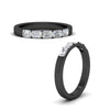 Load image into Gallery viewer, 1-carat-sideways-emerald-cut-wedding-band-in-black-gold-FD8126EMBANGLE3-1.00CT-NL-BG