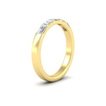 Load image into Gallery viewer, 1-carat-sideways-emerald-cut-wedding-band-in-yellow-gold-FD8126EMBANGLE2-1.00CT-NL-YG