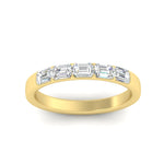 Load image into Gallery viewer, 1-carat-sideways-emerald-cut-wedding-band-in-yellow-gold-FD8126EMBANGLE5-1.00CT-NL-YG