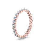 Load image into Gallery viewer, Solid 1 Ct Round Cut Common Prong Eternity Band