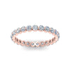 Load image into Gallery viewer, Solid 1 Ct Round Cut Common Prong Eternity Band