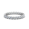 Load image into Gallery viewer, Solid 1 Ct Round Cut Common Prong Eternity Band