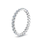 Load image into Gallery viewer, Solid 1 Ct Round Cut Common Prong Eternity Band