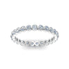 Load image into Gallery viewer, Solid 1 Ct Round Cut Common Prong Eternity Band