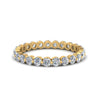 Load image into Gallery viewer, Solid 1 Ct Round Cut Common Prong Eternity Band