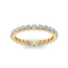 Load image into Gallery viewer, Solid 1 Ct Round Cut Common Prong Eternity Band