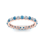 Load image into Gallery viewer, Solid 1 Ct Round Cut Common Prong Eternity Band