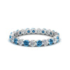 Load image into Gallery viewer, Solid 1 Ct Round Cut Common Prong Eternity Band