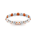 Load image into Gallery viewer, Solid 1 Ct Round Cut Common Prong Eternity Band