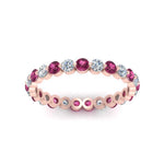 Load image into Gallery viewer, Solid 1 Ct Round Cut Common Prong Eternity Band