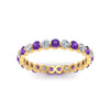 Load image into Gallery viewer, Solid 1 Ct Round Cut Common Prong Eternity Band