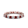 Load image into Gallery viewer, Solid 1 Ct Round Cut Common Prong Eternity Band