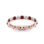 Load image into Gallery viewer, Solid 1 Ct Round Cut Common Prong Eternity Band