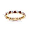 Load image into Gallery viewer, Solid 1 Ct Round Cut Common Prong Eternity Band