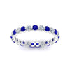 Load image into Gallery viewer, Solid 1 Ct Round Cut Common Prong Eternity Band