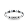 Load image into Gallery viewer, Solid 1 Ct Round Cut Common Prong Eternity Band