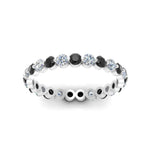 Load image into Gallery viewer, Solid 1 Ct Round Cut Common Prong Eternity Band