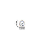 Load image into Gallery viewer, 1 Carat Single Solitaire Round Cut Male Earring
