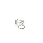 Load image into Gallery viewer, 1 Carat Single Solitaire Round Cut Male Earring