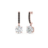 Load image into Gallery viewer, 1 Carat Solitaire Diamond Drop Earrings